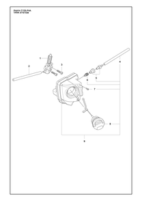Tank Diagram and Parts List for C15X-P4A  Husqvarna Chainsaw