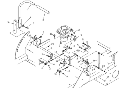 Motion Control Assembly Diagram and Parts List for ZTH4817A (539104701-01)(2000-03) Husqvarna Lawn Mower