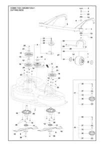 Part Location Diagram of 536881001 Husqvarna Deck Frame