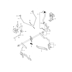 Brake/Lift Diagram and Parts List for 28982  Husqvarna Lawn Tractor