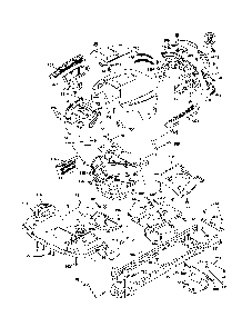 Chassis Diagram and Parts List for YTH20K46-96043003300  Husqvarna Lawn Tractor