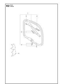 Handle 4 Diagram and Parts List for 372XP XPG Husqvarna Chainsaw