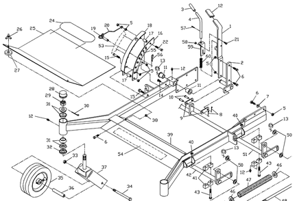 Part Location Diagram of 539104568 Husqvarna FRONT FRAME WELDMENT