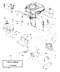 Engine Diagram and Parts List for CTH220TWIN (96061026500)(2010-01) Husqvarna Lawn Tractor