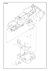 Chassis Diagram and Parts List for R200IX  Husqvarna Lawn Tractor