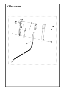 Handle And Controls Diagram and Parts List for 131R (967843102)(2020-10) Husqvarna Edger