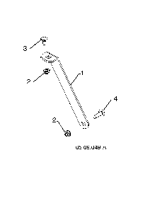 Gearbox support Diagram and Parts List for 96193012204  Husqvarna Snow Blower