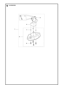 Accessories 2 Diagram and Parts List for 235RII  Husqvarna Brush Cutter