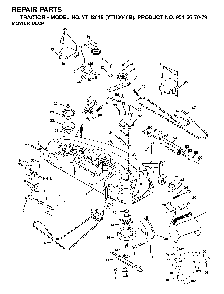 Mower Deck / Cutting Deck Diagram and Parts List for YTH2046B (954567079)(2001-01) Husqvarna Lawn Tractor