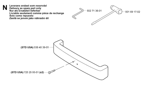 Accessories Diagram and Parts List for R15-V2 (953533701)(2004-02) Husqvarna Lawn Tractor