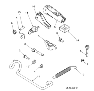 Accessories 3 Diagram and Parts List for ST424  Husqvarna Snow Blower