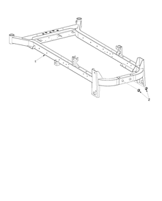 Frame - Chassis Diagram and Parts List for Z454 (96798470101)(2020-04) Husqvarna Lawn Mower