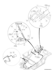 Electric Bed Lift Diagram and Parts List for HUV4421DXP 2006-11 Husqvarna Lawn Tractor