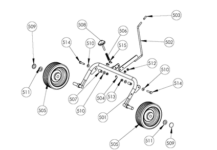 Part Location Diagram of 534009064 Husqvarna Roue Avant