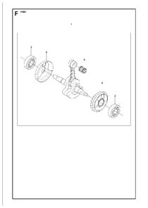 Crankshaft Diagram and Parts List for K960 2007-07 Husqvarna Circular Saw