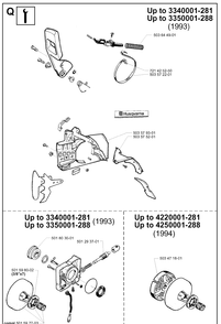 Service Updates 2 Diagram and Parts List for 288 20014000001-Current Husqvarna Chainsaw