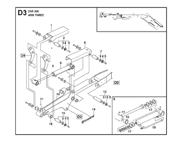 Part Location Diagram of 5048978-01 Husqvarna Arm