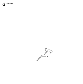 Tools Diagram and Parts List for K40 2007-01 Husqvarna Circular Saw