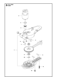 Part Location Diagram of 588760201 Husqvarna Gear