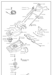 Frame And Engine 2 Diagram and Parts List for 43EL ROYAL Husqvarna Lawn Mower