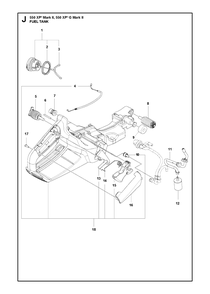 Part Location Diagram of 503443202 Husqvarna Fuel Filter