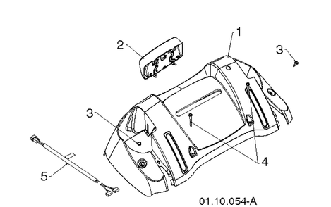 Handle 6 Diagram and Parts List for 5524ST (96191001614)(2013-08) Husqvarna Snow Blower