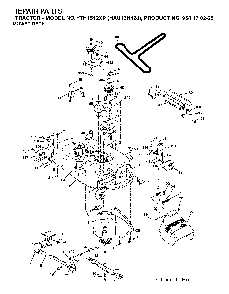 Mower Deck / Cutting Deck Diagram and Parts List for YTH1542XP (HAU15H42J, 954170225)(2004-09) Husqvarna Lawn Tractor