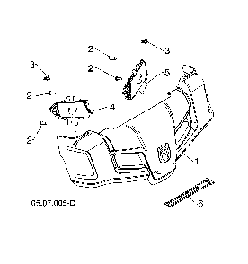 Console cover/light assembly Diagram and Parts List for 96193012204  Husqvarna Snow Blower