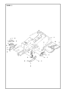 Cover Diagram and Parts List for R216T AWD Husqvarna Lawn Mower