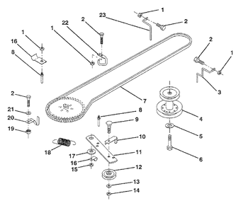 Ground Drive Diagram and Parts List for LT112 (954000392)(1992-06) Husqvarna Lawn Tractor
