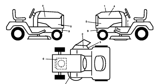 Part Location Diagram of 590412001 Husqvarna Decal