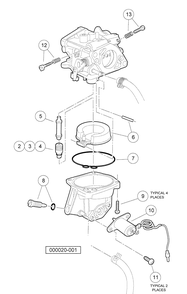Carburetor Assembly, Honda Gasoline Vehicles Diagram and Parts List for HUV4420G 2006-11 Husqvarna Lawn Tractor