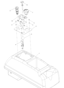 Part Location Diagram of 539131721 Husqvarna CONSOLE PLATE