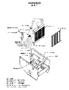 Cooling System Diagram and Parts List for BZ34C (968999316)(2006-04) Husqvarna Lawn Tractor