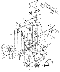 Mower (Part 1) Diagram and Parts List for YT120 (954000061)(1990-01) Husqvarna Lawn Tractor