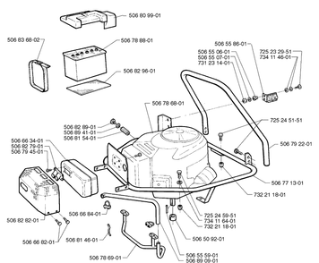 Part Location Diagram of 506771302 Husqvarna FRAME