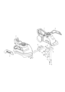 Part Location Diagram of 593982402 Husqvarna Control Panel