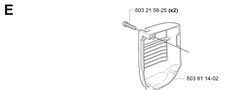 Muffler Cover Diagram and Parts List for 334T 20060100001-20063600000 Husqvarna Chainsaw