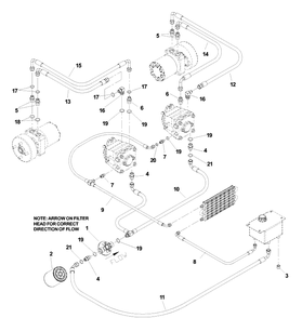 Part Location Diagram of 539106361 Husqvarna Hose, T, pumps-cooler