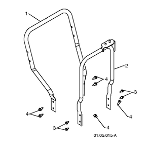 Handle 5 Diagram and Parts List for ST268EP (96191003808)(2013-06) Husqvarna Snow Blower