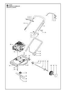 Product Complete 2 Diagram and Parts List for LB146  Husqvarna Lawn Mower