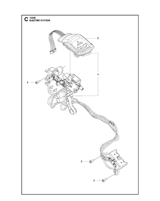 Electrical Diagram and Parts List for 120IB  Husqvarna Leaf Blower / Vacuum