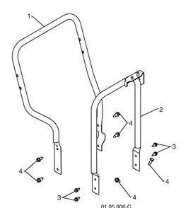 Handles - B 2 Diagram and Parts List for 16530SBXLS (96193004101)(2009-06) Husqvarna Snow Blower