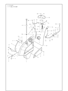 Fuel System Diagram and Parts List for P525D (966607401)(20120100001-20143999999) Husqvarna Lawn Mower
