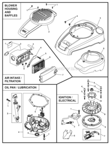 Page B Diagram and Parts List for 917377230  Husqvarna Lawn Mower