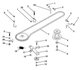 Ground Drive Diagram and Parts List for LR100 (954000572-A)(1995-03) Husqvarna Lawn Tractor