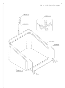 Bagger Diagram and Parts List for 400 2009-09 Husqvarna Lawn Tractor Accessories