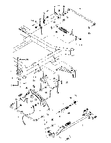 Mower Lift / Deck Lift Diagram and Parts List for MZ6128BF 966663702-00, 2014-09 Husqvarna Lawn Tractor