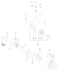 Part Location Diagram of 525853101 Husqvarna BEARING