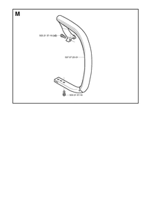 Handle Diagram and Parts List for 336 20034000001-20040100000 Husqvarna Chainsaw